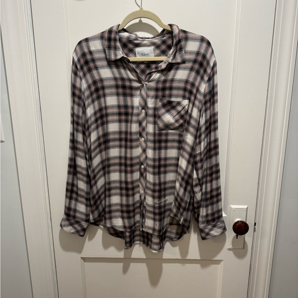 Rails flannel button down